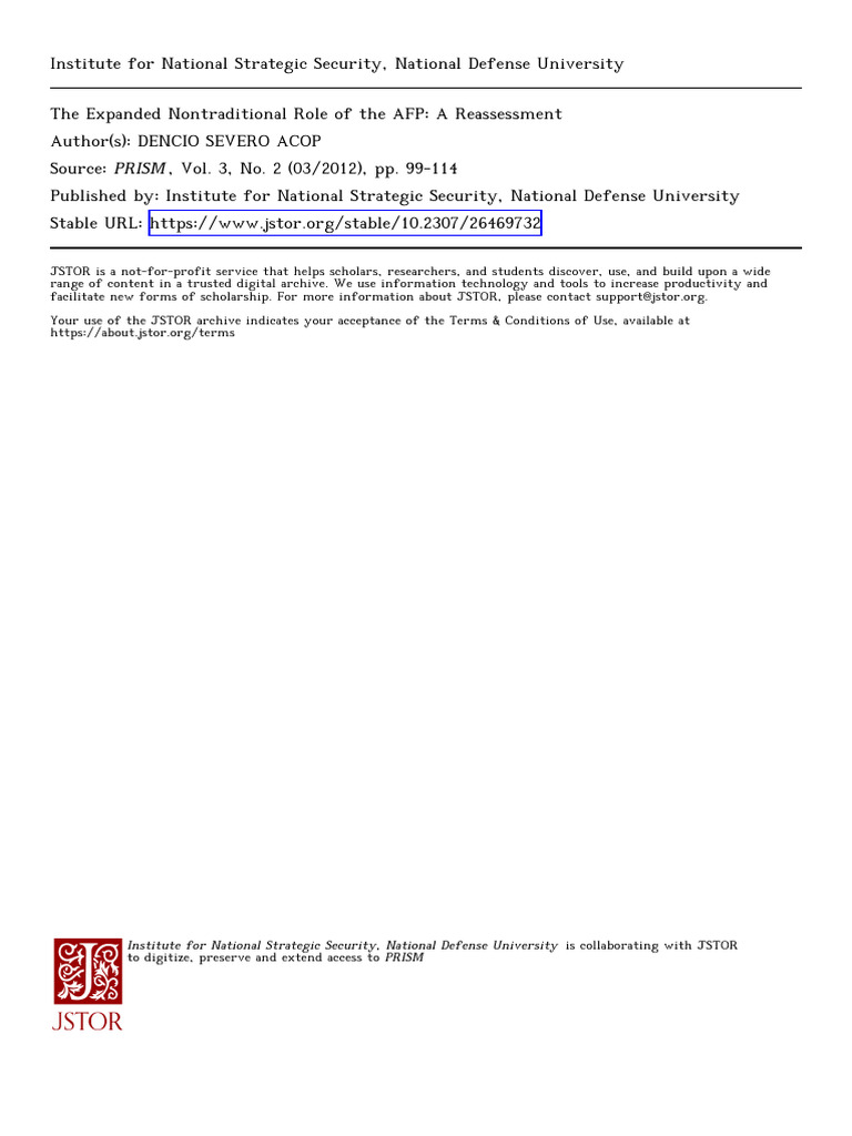 ACOP ExpandedNontraditionalRole 2012 | PDF | Philippines