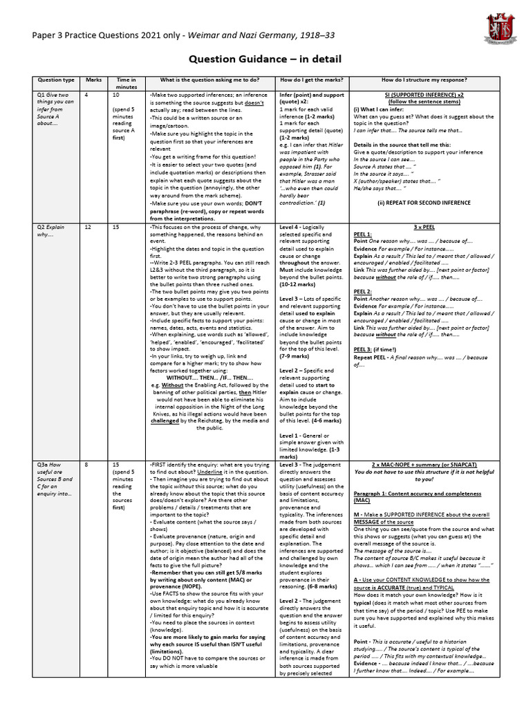 Maths Paper 3 Practice Questions