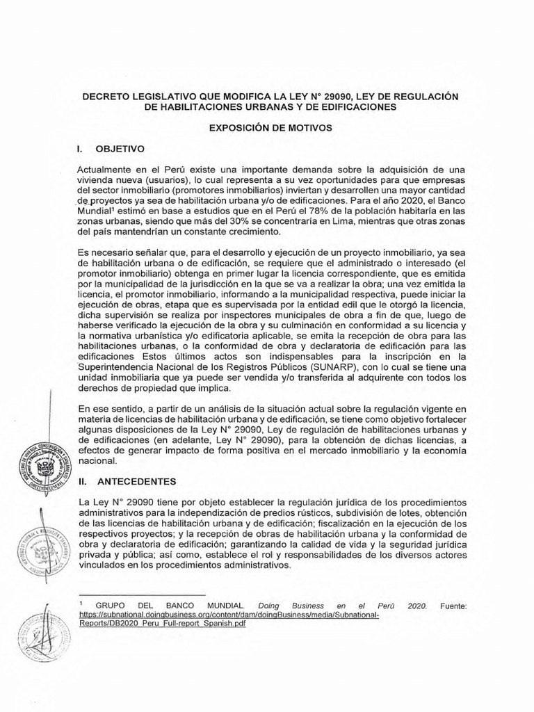 Exp DL 1675 | PDF | Constitución | Gobierno local