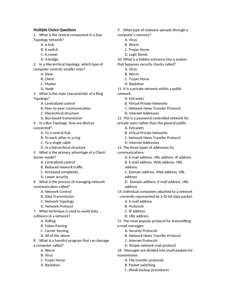Audit Quiz Pdf Computer Network World Wide Web