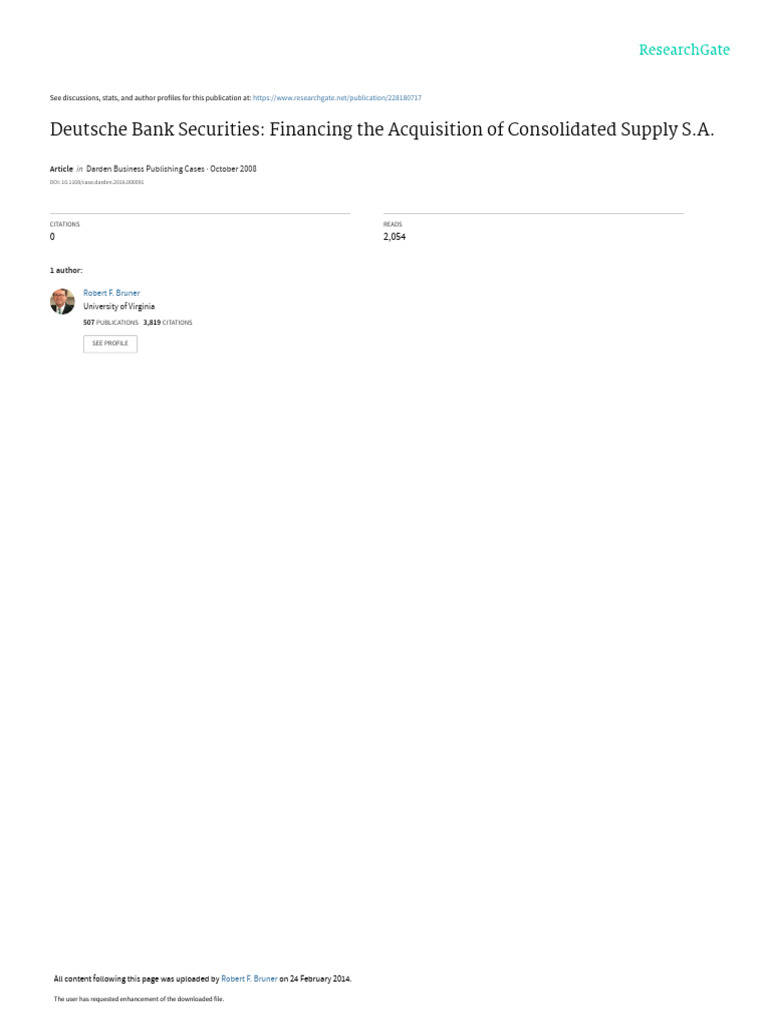SSRN Id909924 | PDF | Leveraged Buyout | Mergers And Acquisitions