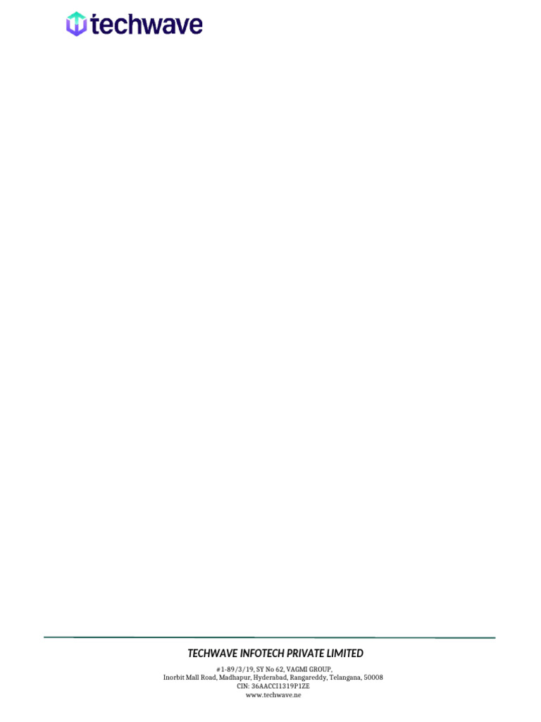 Techwave Infotech Company Profile | PDF