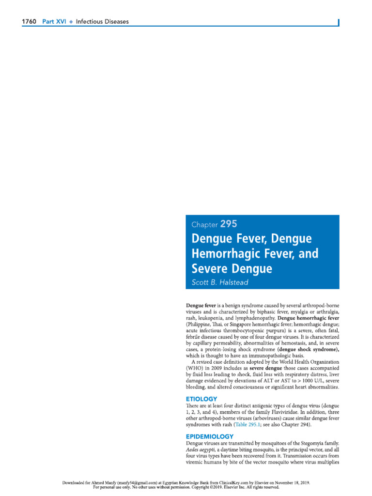 Dengue Fever | PDF