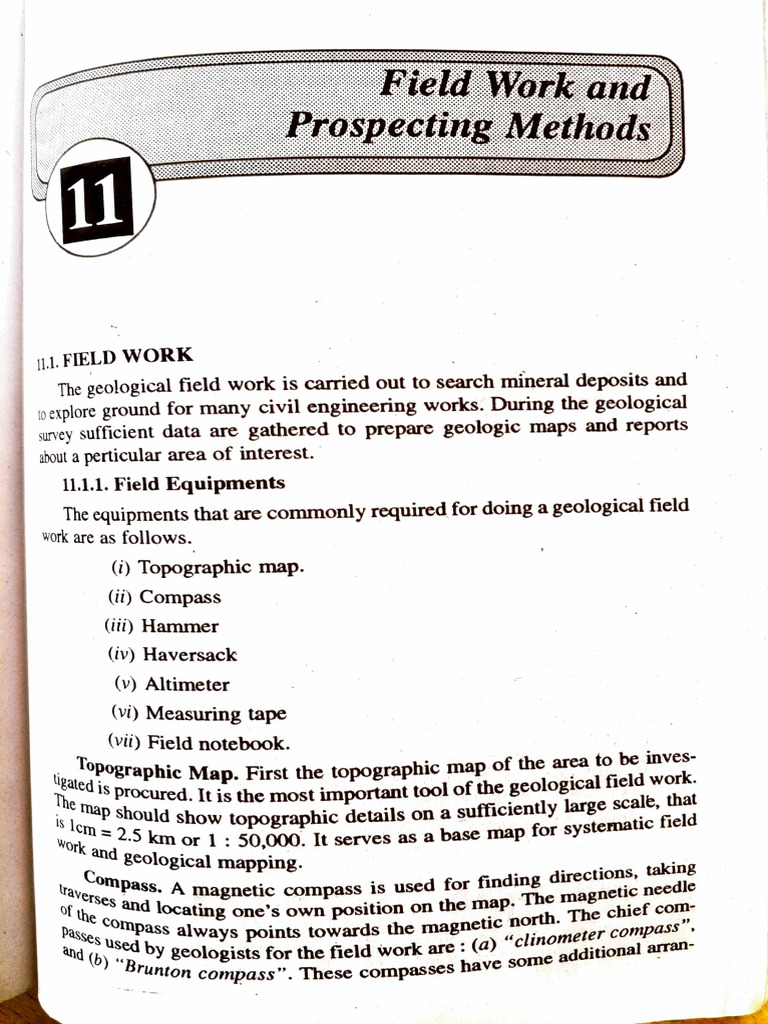Geological Field Work Essentials | PDF | Geology | Earth Sciences