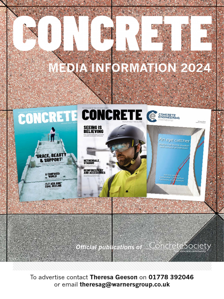 Concrete-CEI-ISB media pack 2024 | PDF | Concrete | Prestressed Concrete