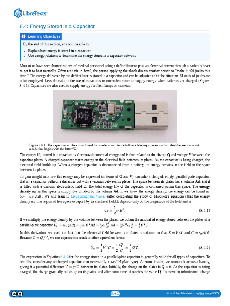 Energy Storage in Capacitors Explained | PDF | Capacitor | Quantity
