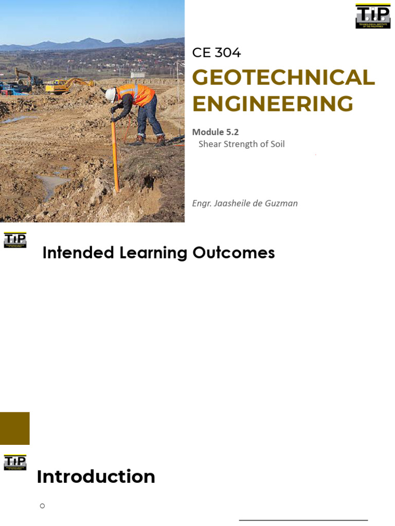Shear Strength of Soil in Geotechnical Engineering | PDF | Strength Of ...