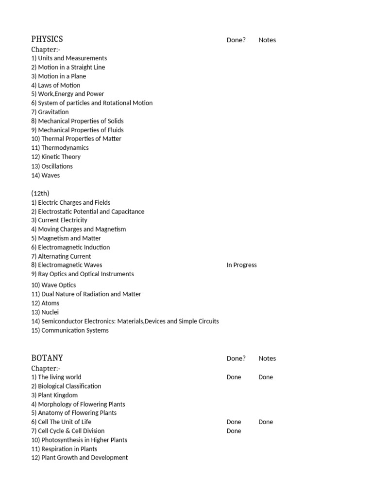 Comprehensive Science Study Notes | PDF | Chemistry | Electromagnetic ...