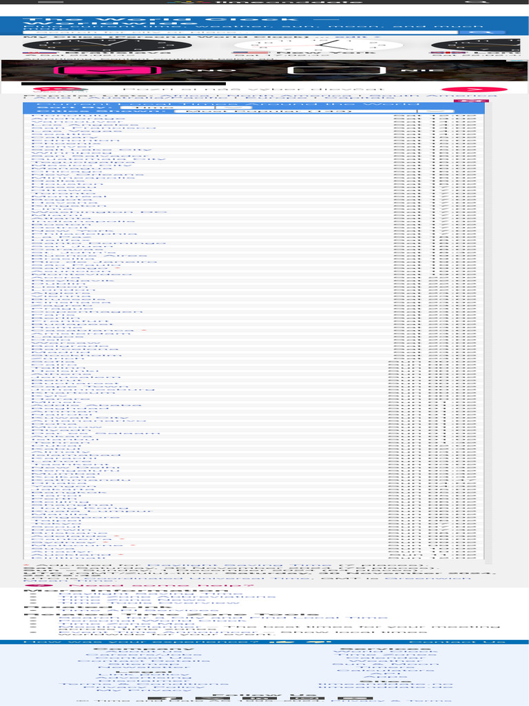 Current Global Time and Weather Guide | PDF | Astronomy | Geodesy