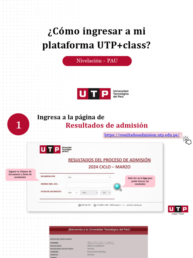 Acceso a UTP+class y cambio de contraseña | PDF | Software | Informática