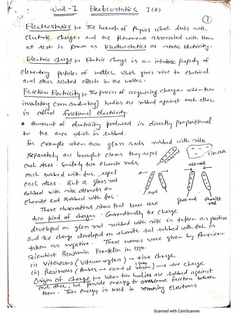 Electrostatics 1 | PDF