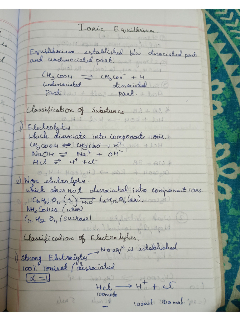 Ionic Equilibrium Pdf