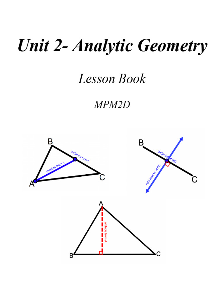 Analytic Geometry: Lines and Circles | PDF | Circle | Triangle