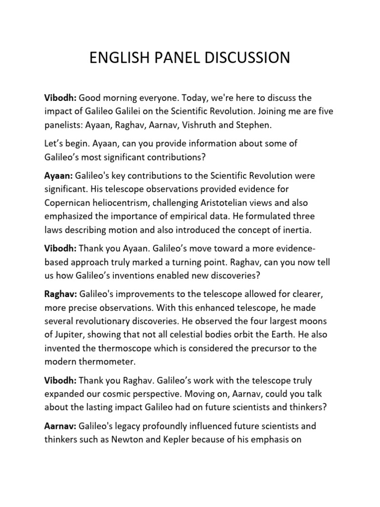 Galileo's Impact on Scientific Revolution | PDF | Galileo Galilei ...
