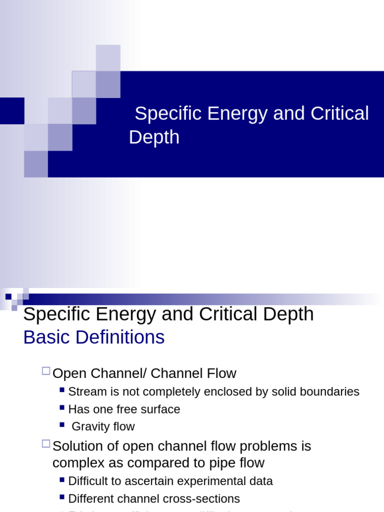 Critical Depth in Triangular Channels | PDF | Chemical Engineering ...