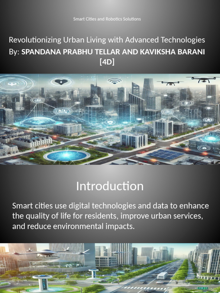 Smart Cities and Robotics Solutions Presentation | PDF | Transport ...