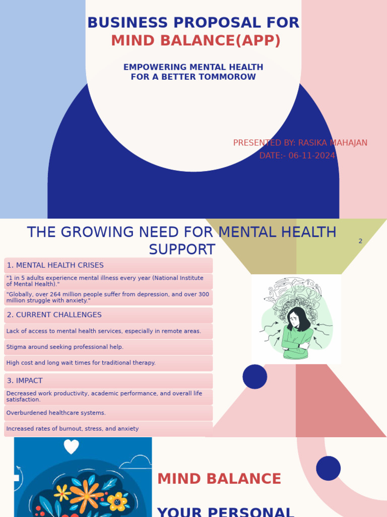 Business Proposal For | PDF | Mental Health | Anxiety