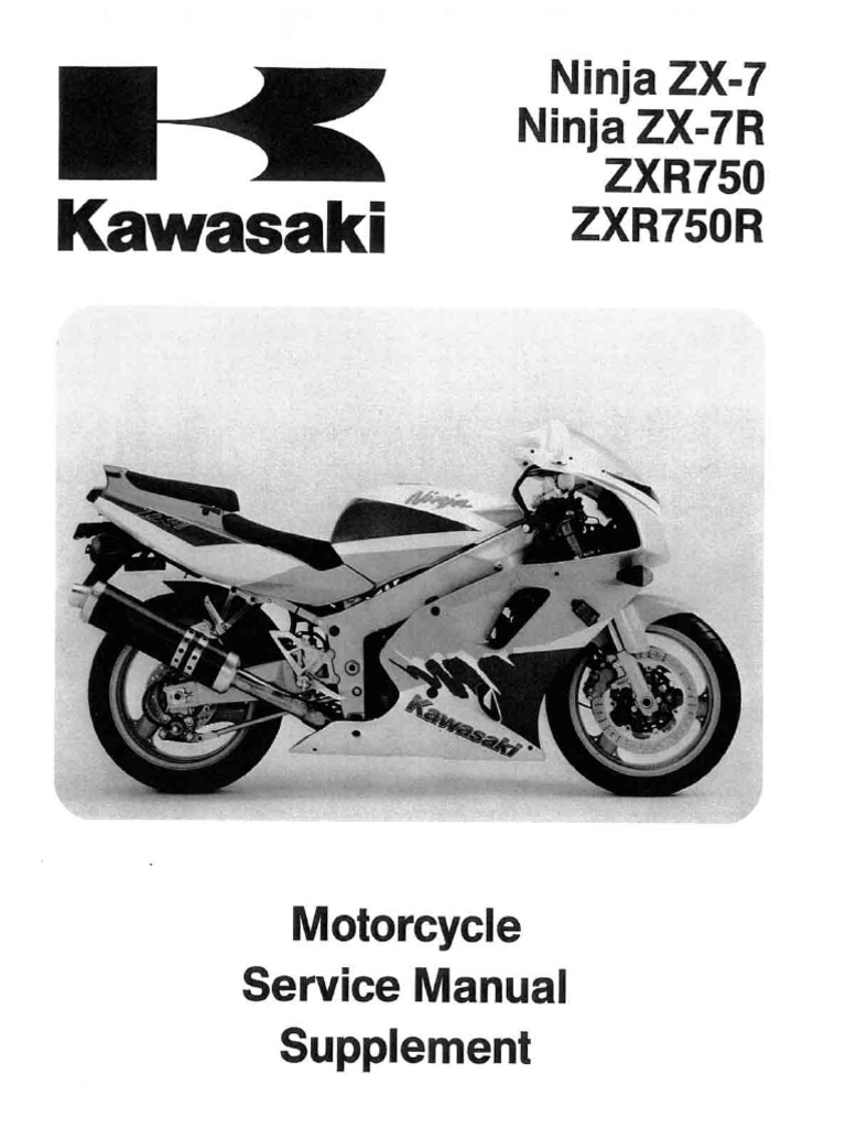 Kawasaki Ninja Zx-7 1993-1995 Service Manual | PDF