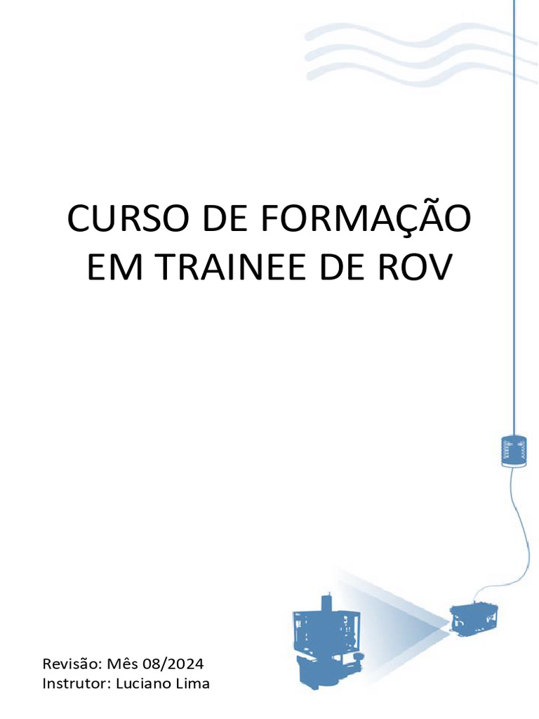 Apostila Treinamento Trainee de ROV Rev6 Ago-24 | PDF | Submarinos | Câmera