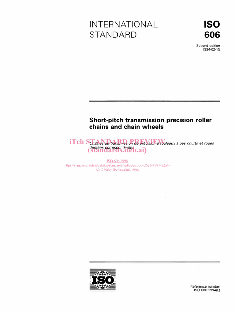 ISO-606-1994 | PDF | International Organization For Standardization