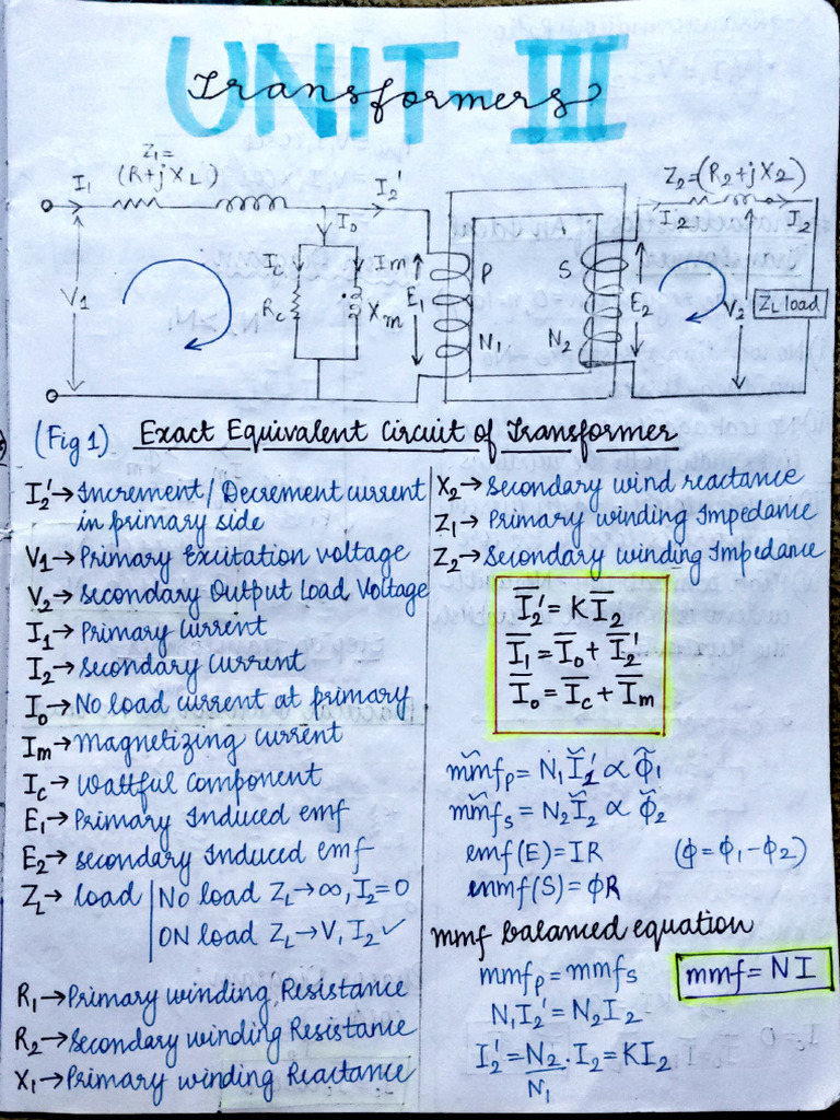 Transformer Notes | PDF
