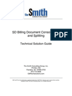 Sd Billing Document Consolidation and Split