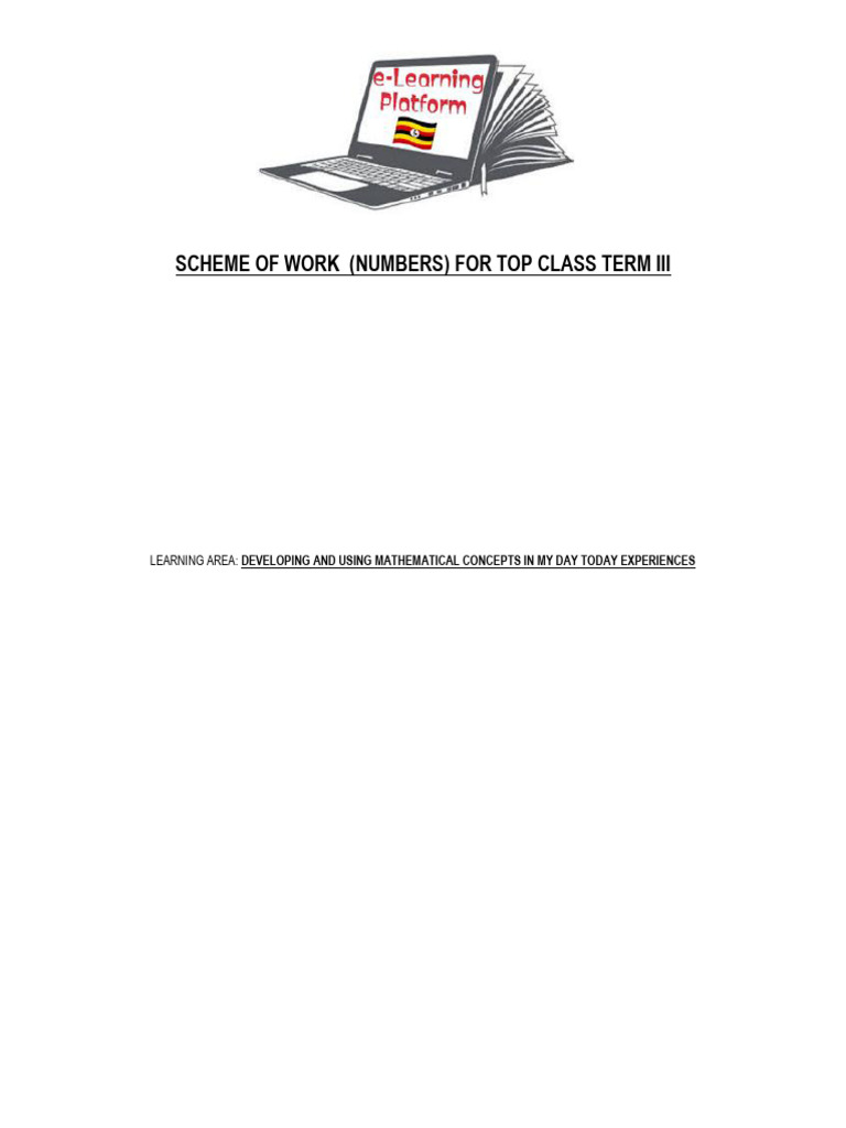 Scheme Numbers For Top Class Term III | PDF | Numbers | Drawing