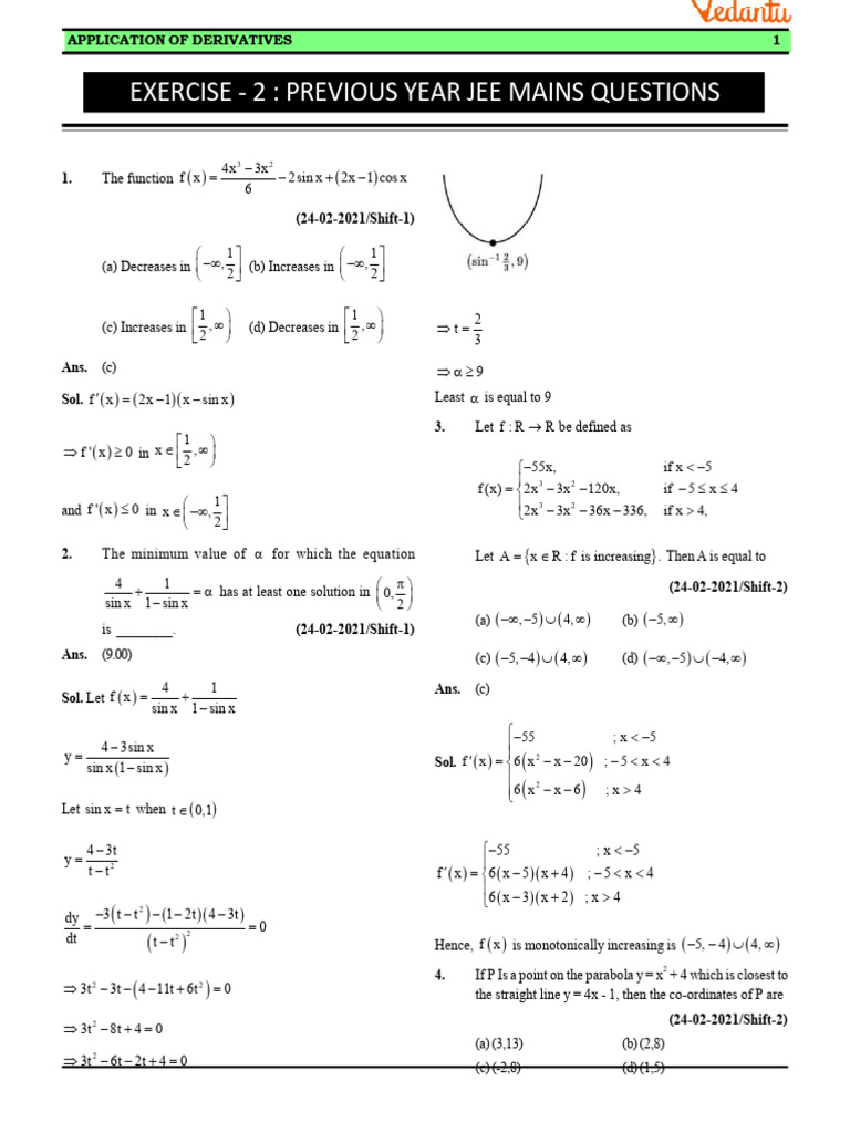 Application of derivative ex 2 pdf area triangle