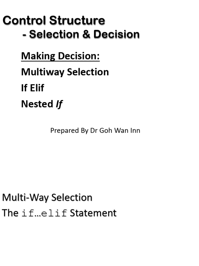 Multi Way Selection and Summaries | PDF | Computer Programming ...