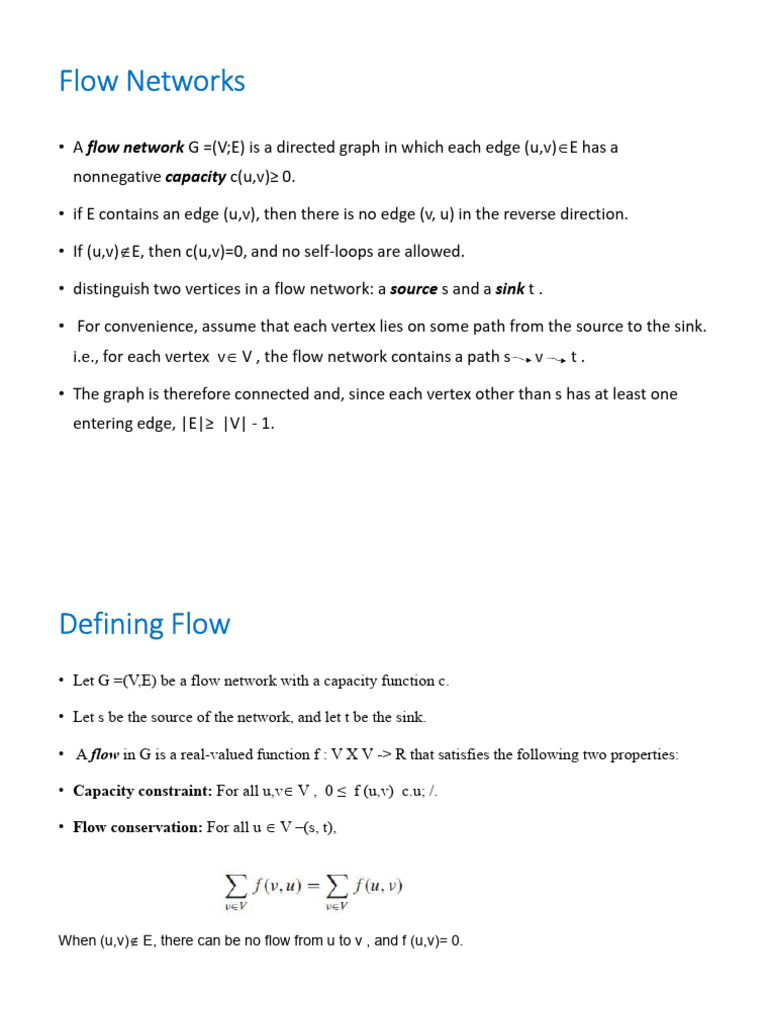 M4_flow networks | PDF | Mathematical Relations | Theoretical Computer ...