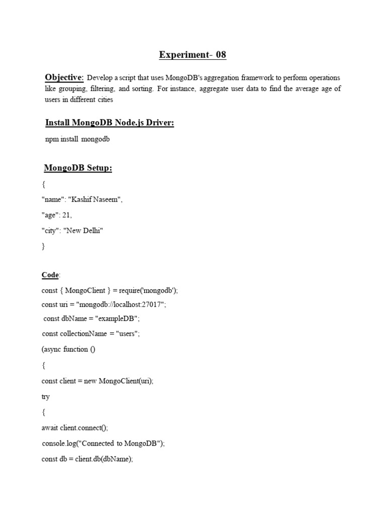 WT Exp 08 | PDF