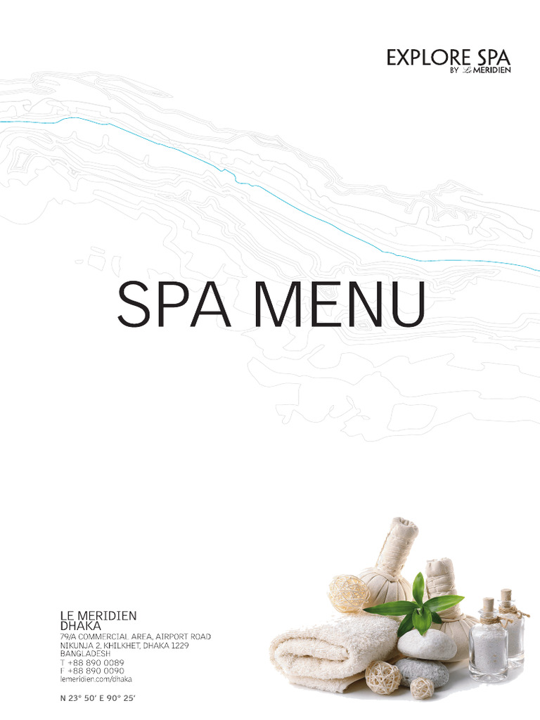 Explore Spa Menu Vertical 2024 Outline | PDF