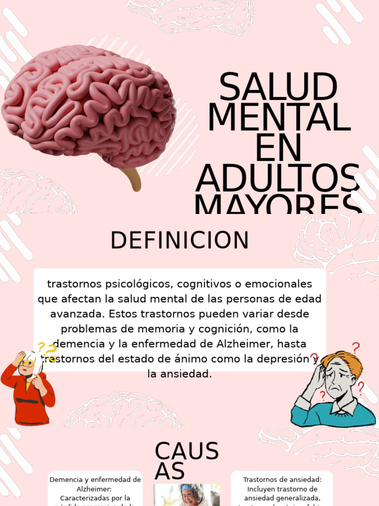 Salud Mental en Adultos Mayores | PDF | Trastorno depresivo mayor ...