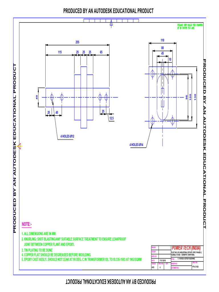 1.1 KV/630 A Epoxy Bushing Specifications | PDF | Metals | Materials