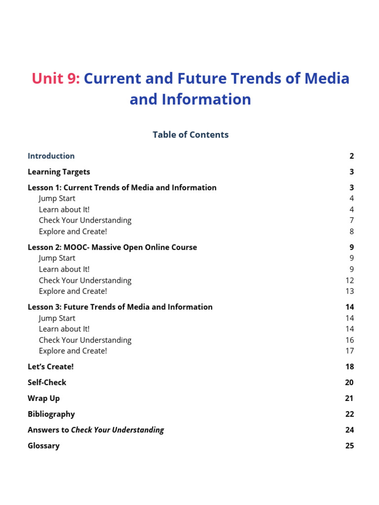 Media Trends for High Schoolers | PDF | Massive Open Online Course ...