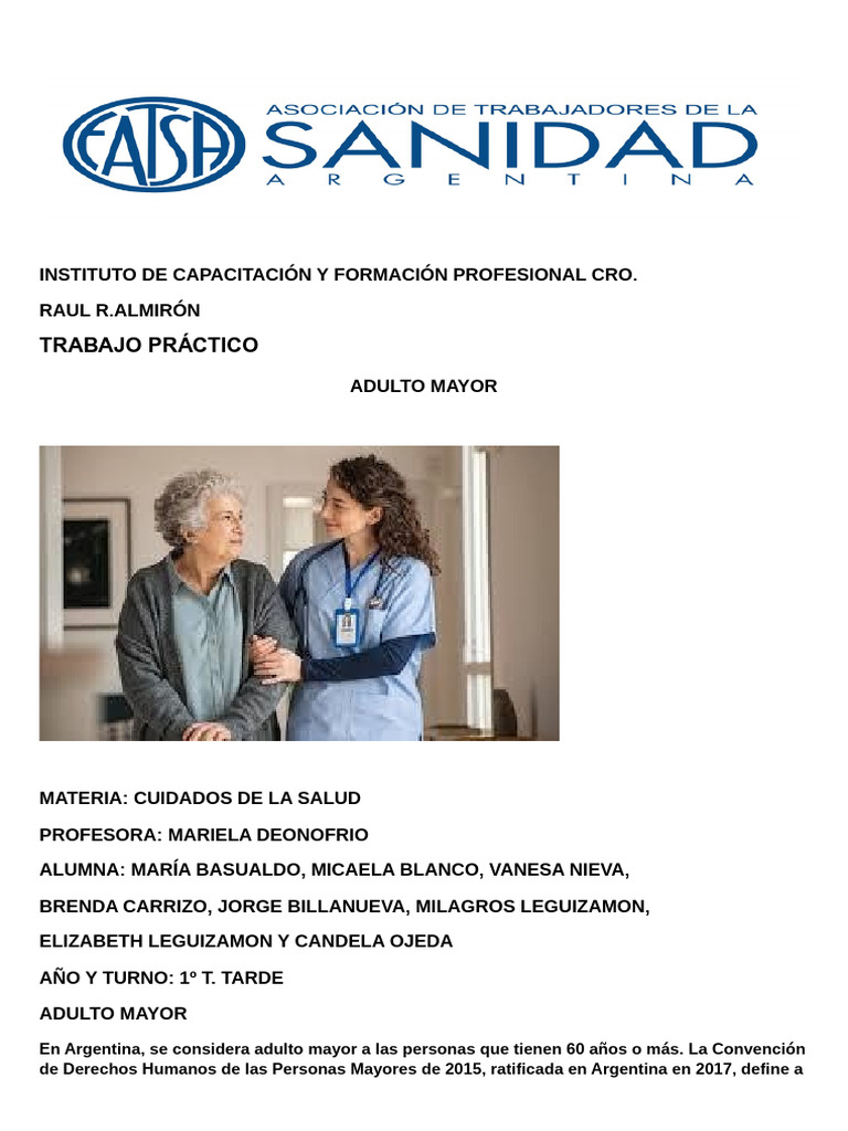 Cuidados de Salud para Adultos Mayores | PDF | Adultos | Osteoporosis