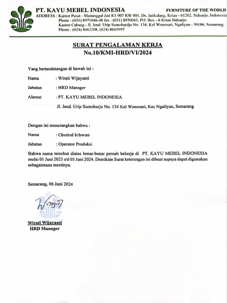 Paklaring | PDF