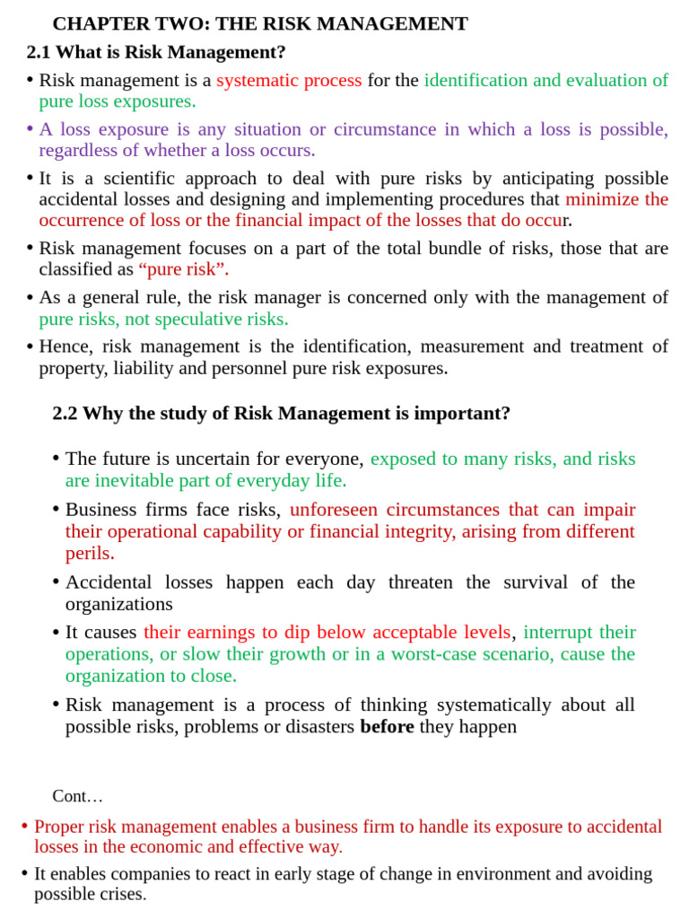 Understanding Risk Management Basics | PDF | Insurance | Risk