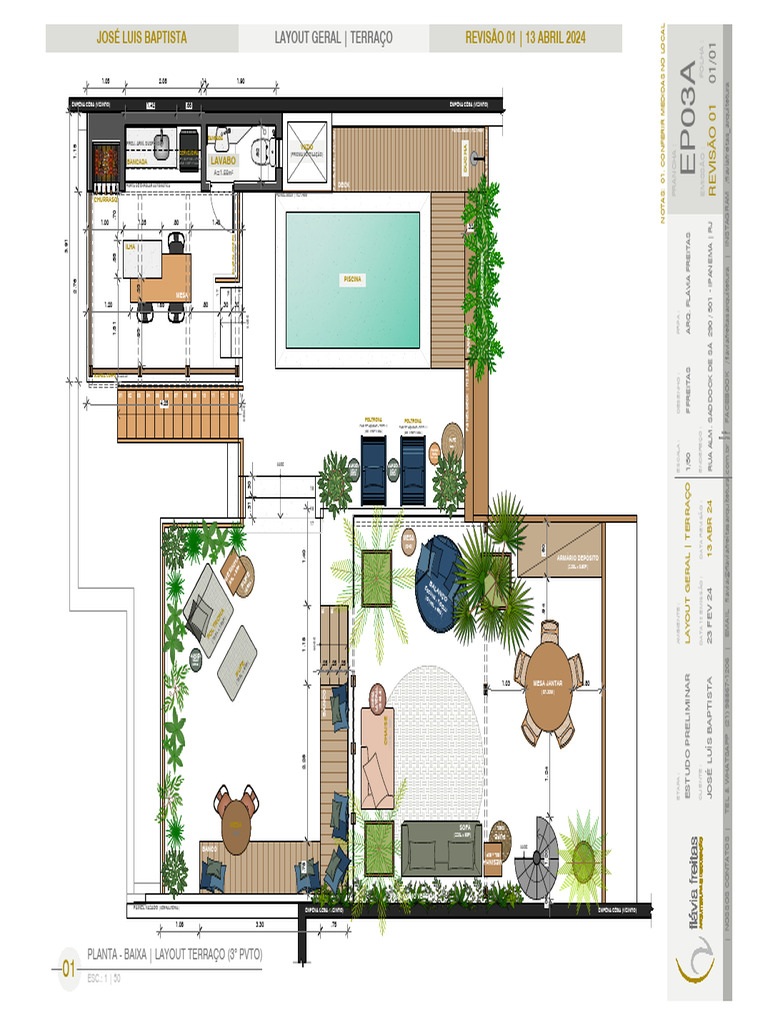 Layout do Terraço: Estudo Preliminar | PDF