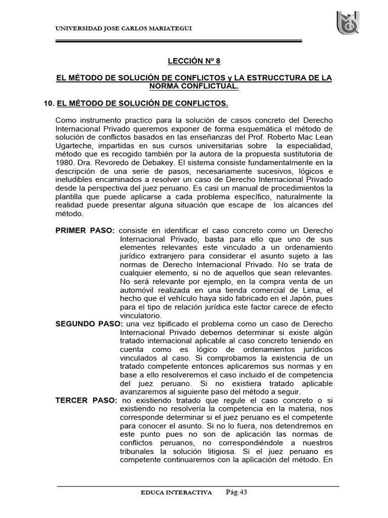 M%C3%A9todo+soluci%C3%B3n+de+conflictos+Roberto+Mac+Lean | PDF | Juez ...