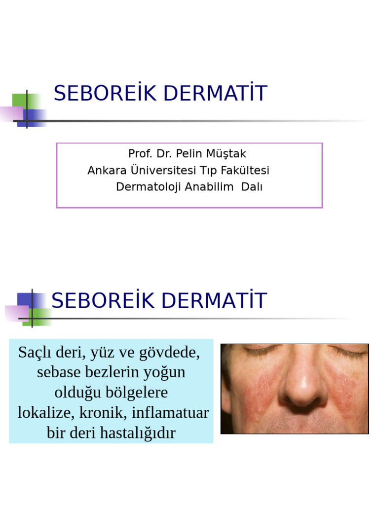 Seboreik Dermatit Ders Notu | PDF