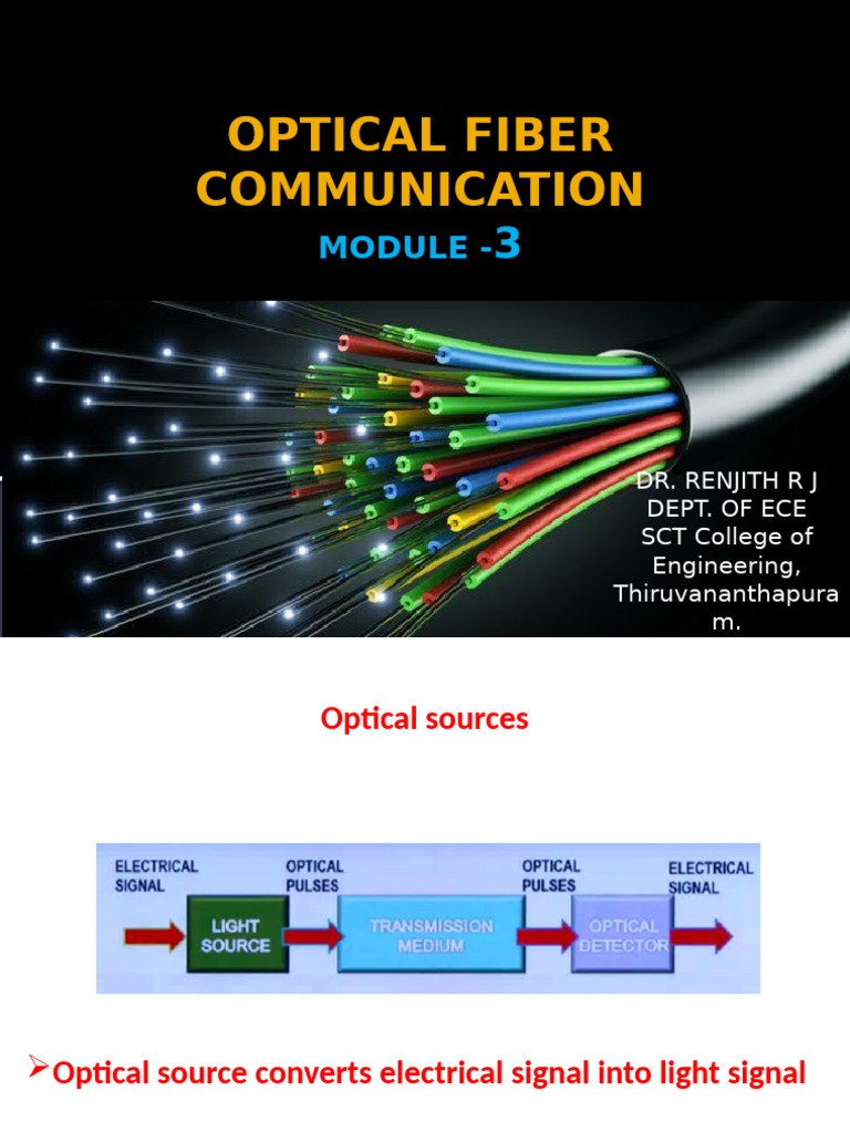 Optical Fiber Communication: Sources | PDF | Laser | Laser Diode