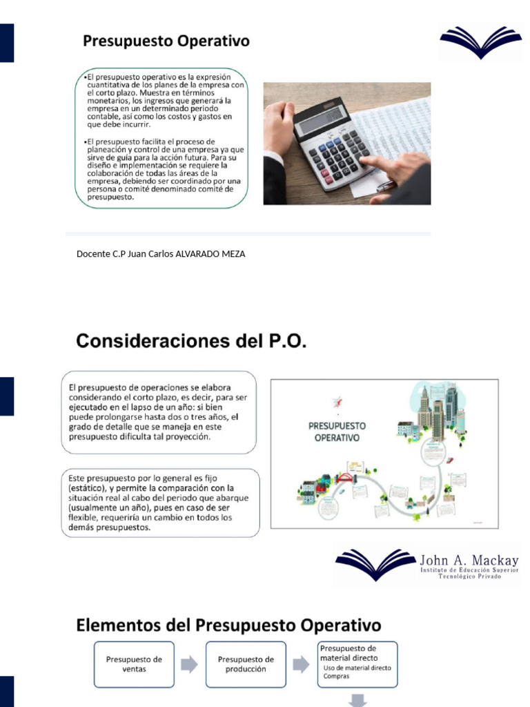 Presupuesto Operativo PDF