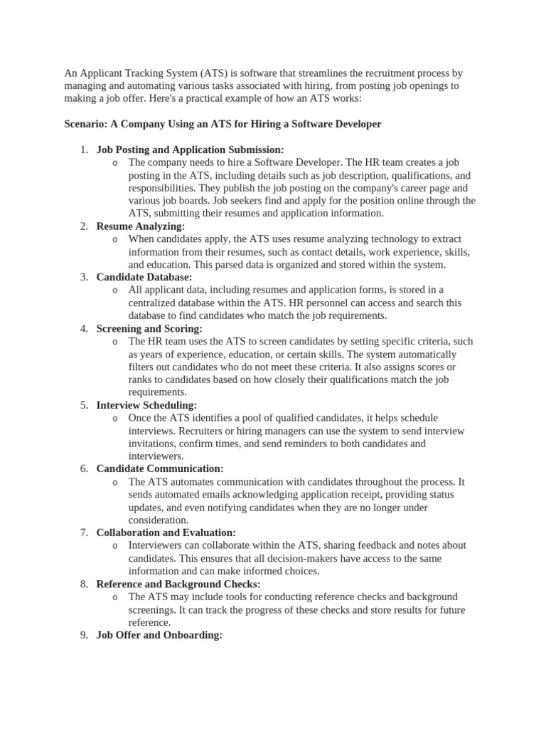 An Applicant Tracking System | PDF | Résumé | Recruitment