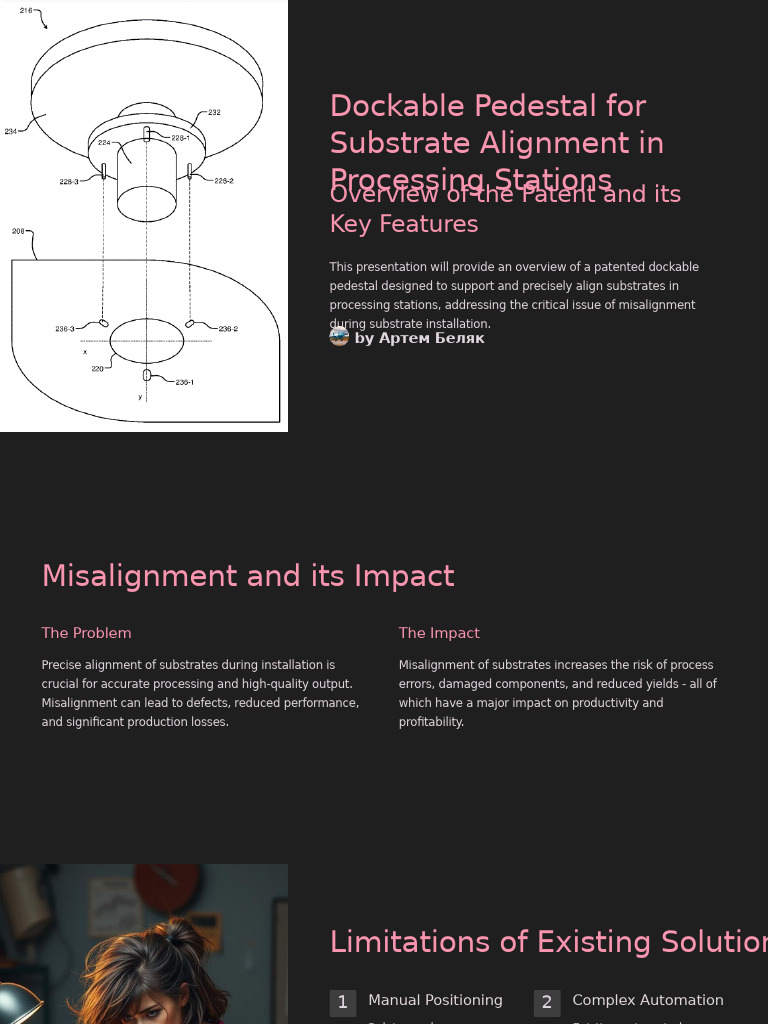 Dockable Pedestal For Substrate Alignment in Processing Stations | PDF ...