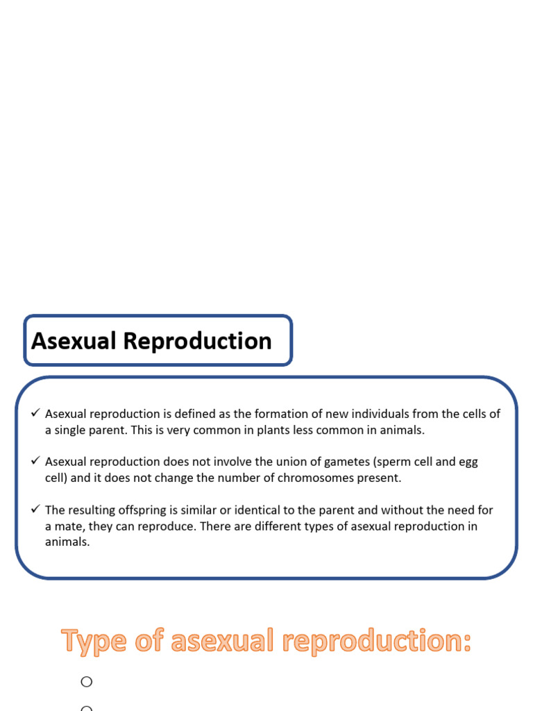 Asexual and Sexual Reproduction Explained | PDF | Sexual Reproduction ...