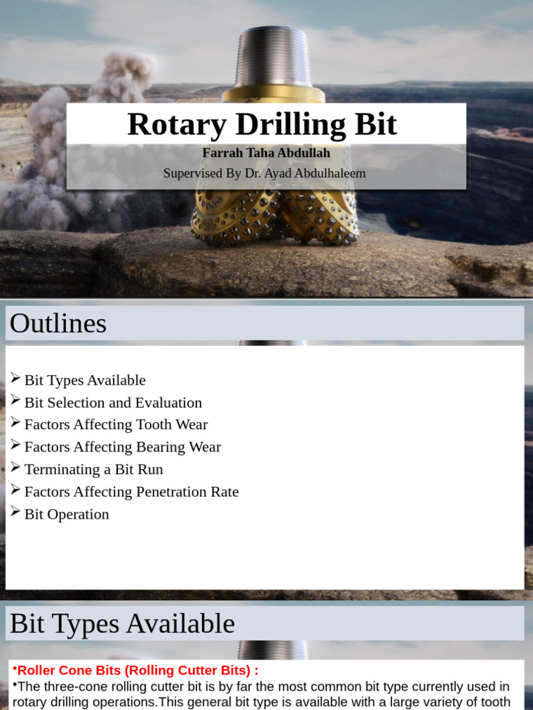 Rotary Drilling Bit | PDF | Abrasive | Bearing (Mechanical)