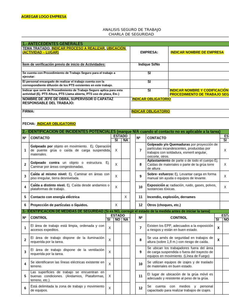 Proceso de Seguridad en Actividades Laborales | PDF