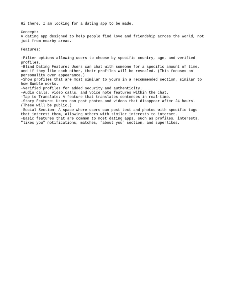 Dating App | PDF