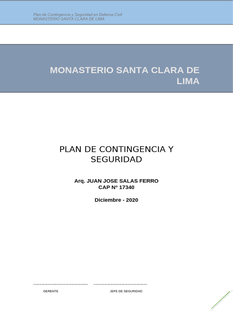 Plan de Contingencia en Defensa Civil | PDF | Defensa Civil | Valores